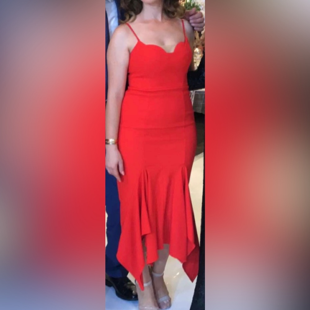 Cocktail red dress from sheike Australia design size S